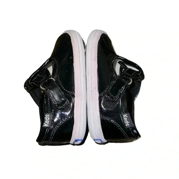 Keds Patent Leather Cap T-Strap Sneakers Size 3 - Picture 4 of 5